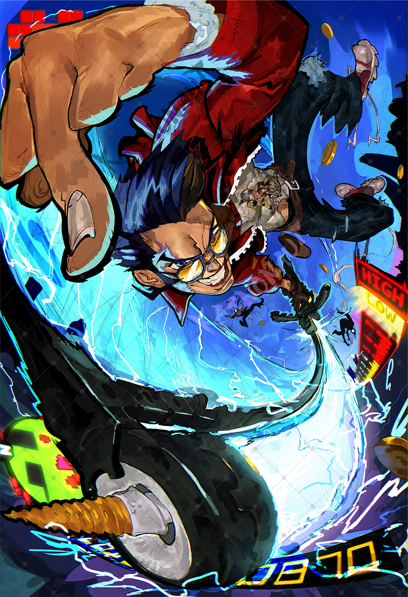 TRAVIS TOUCHDOWN!! Print