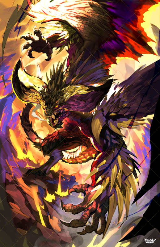 EATER OF ELDER DRAGONS NERGIGANTE!! PRINT