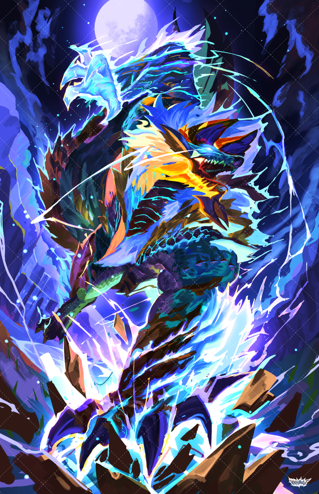 THE LORD OF LIGHTNING ZINOGRE!! PRINT