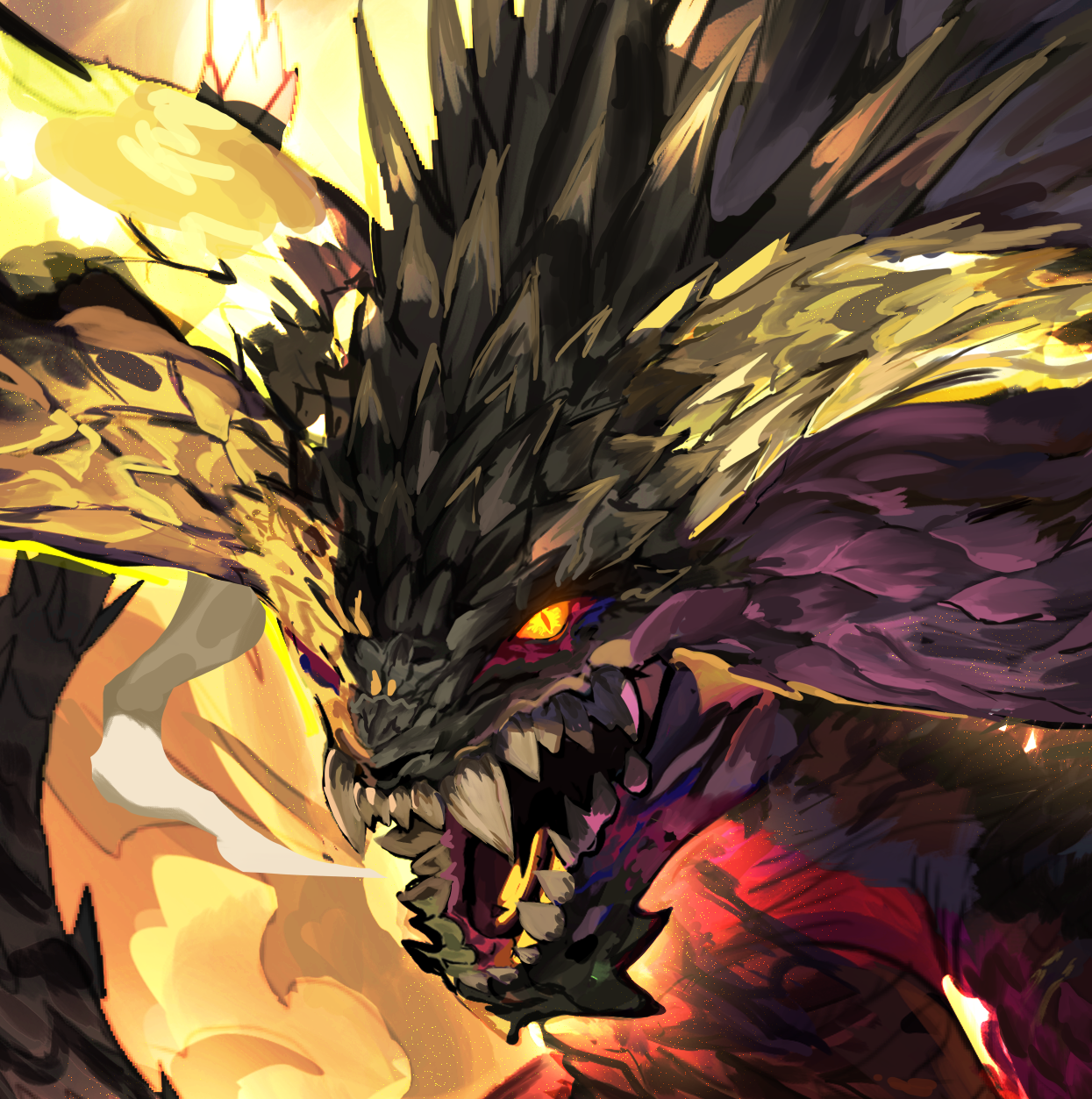 EATER OF ELDER DRAGONS NERGIGANTE!! PRINT
